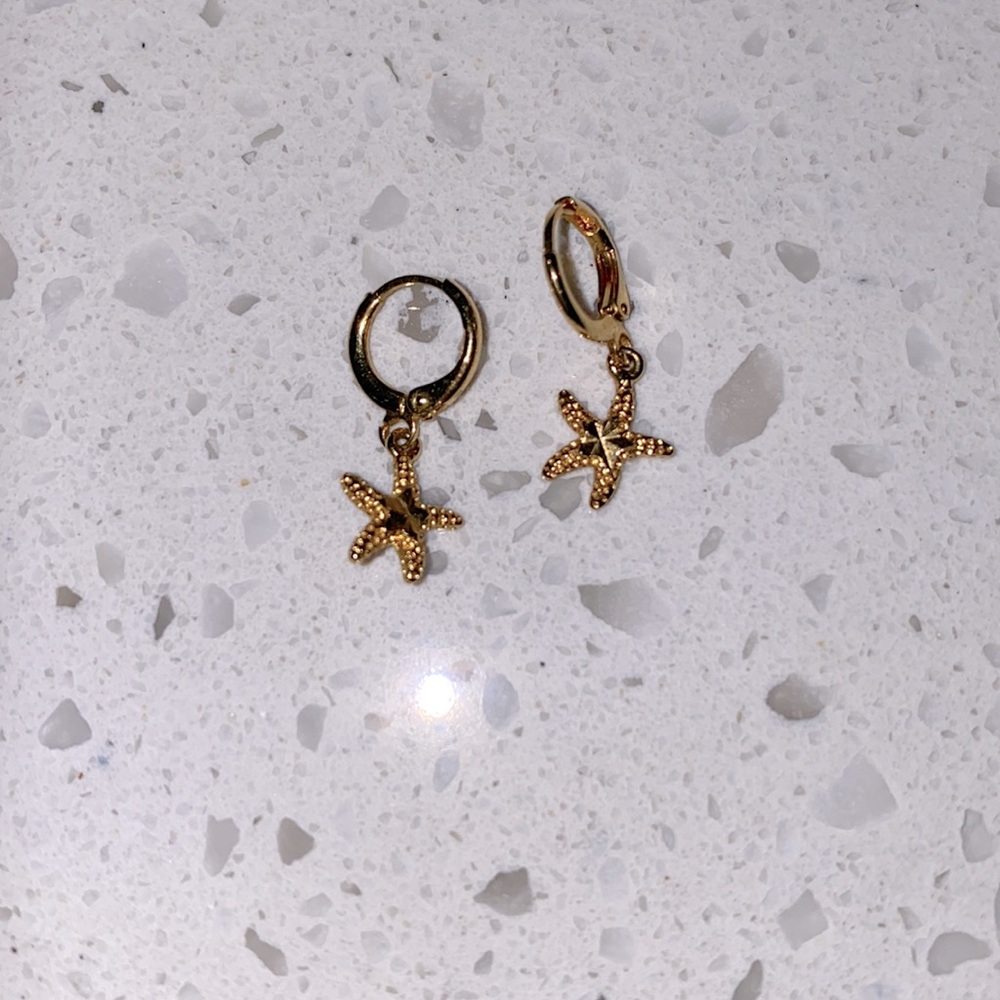 Starfish Gold Fill Huggies